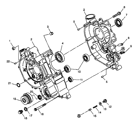 Part Number : 3085808 ASM-CRANKCASE