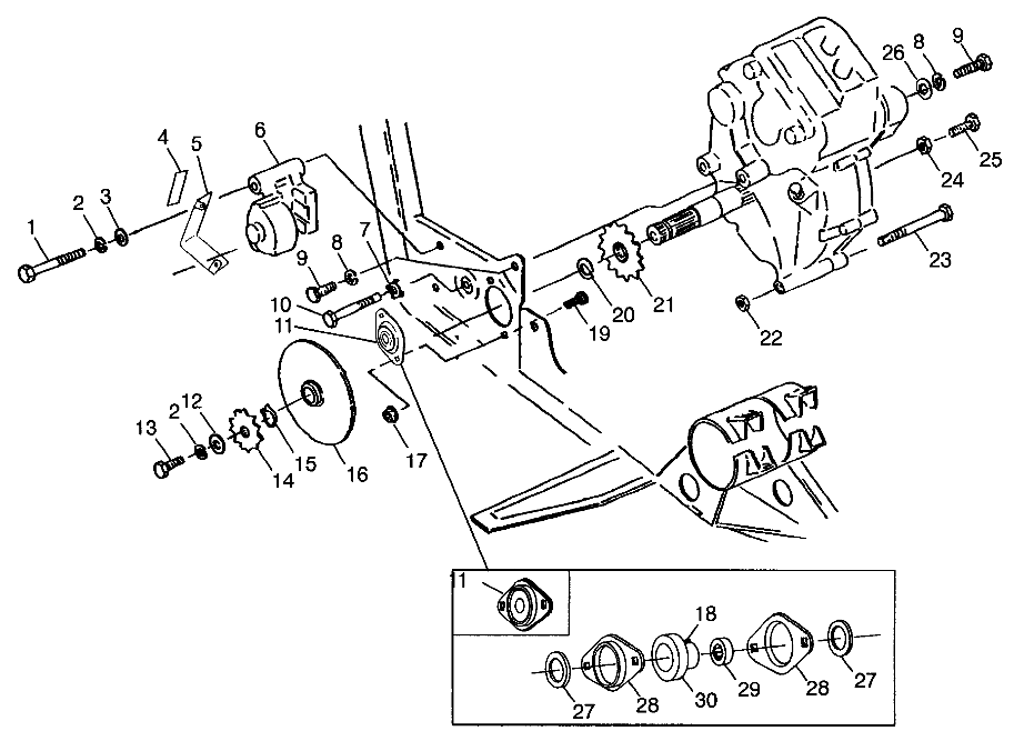 GEARCASE/BRAKE