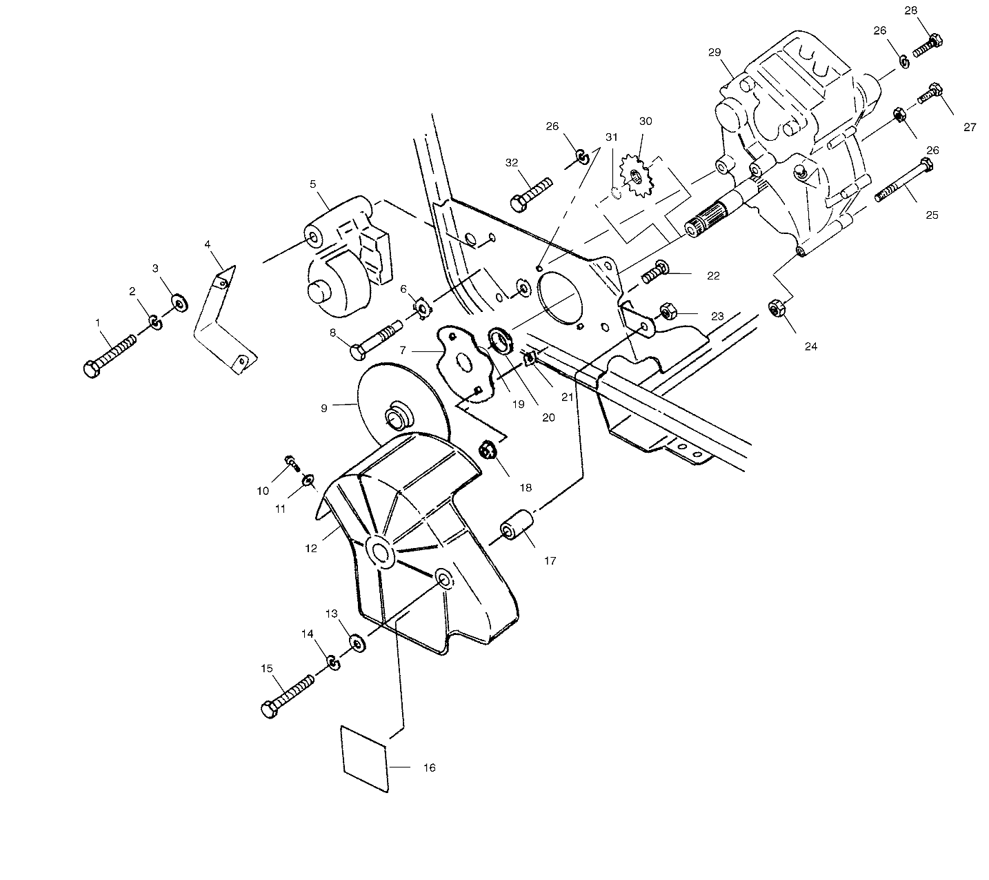 GEARCASE/BRAKE