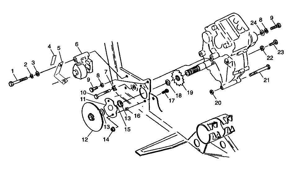 GEARCASE/BRAKE