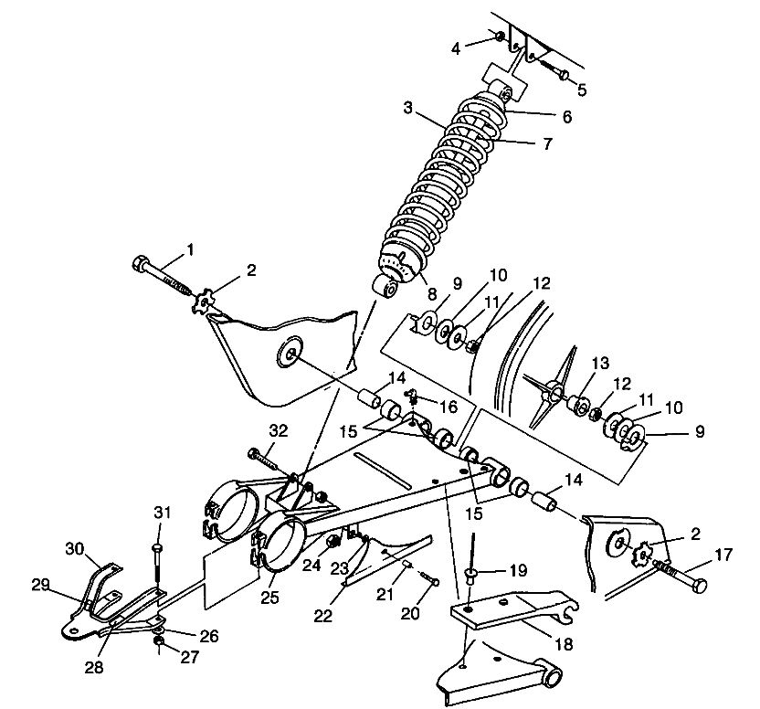 Foto diagrama Polaris que contem a peça 7041447