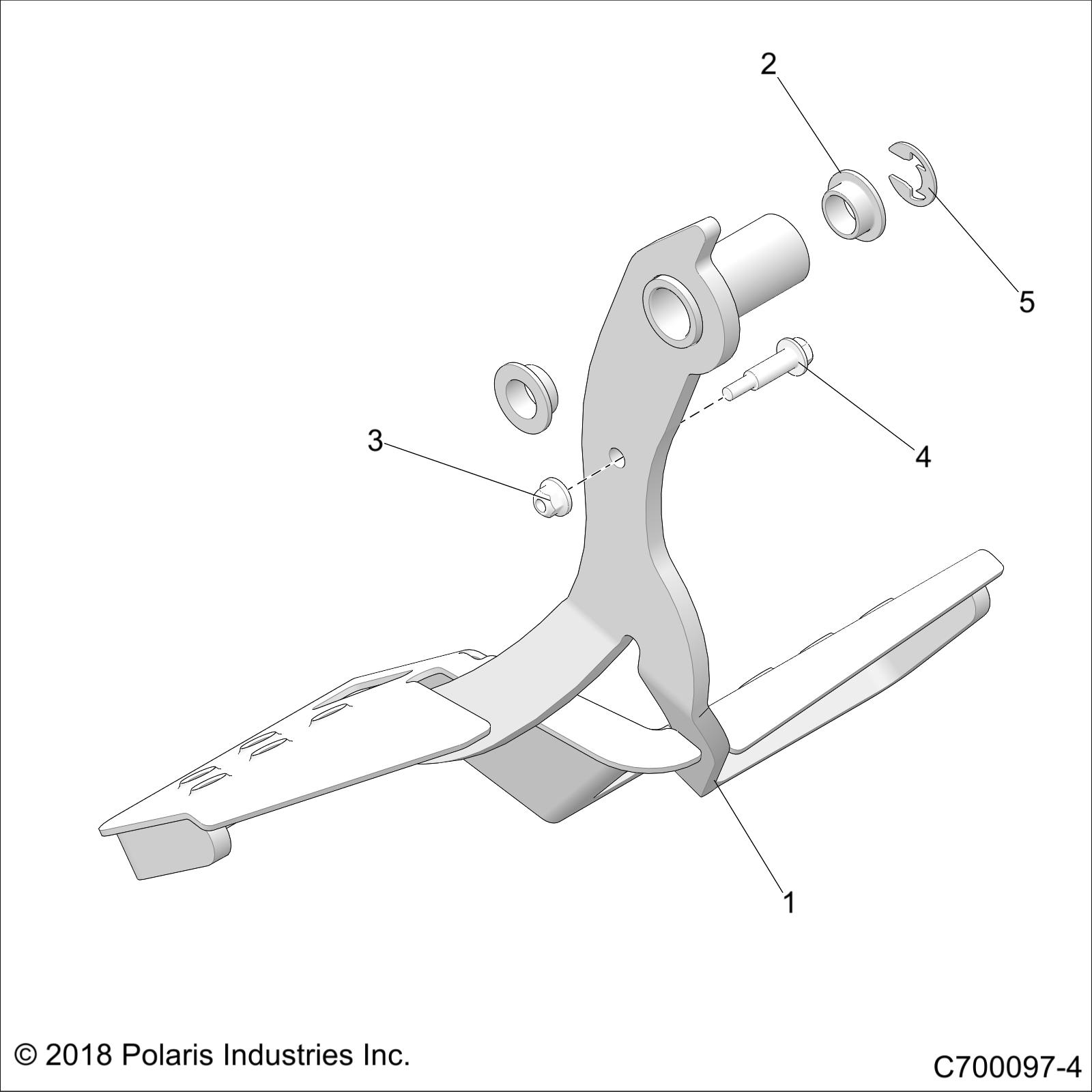 Foto diagrama Polaris que contem a peça 1023075-458