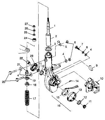 Foto diagrama Polaris que contem a peça 7041374