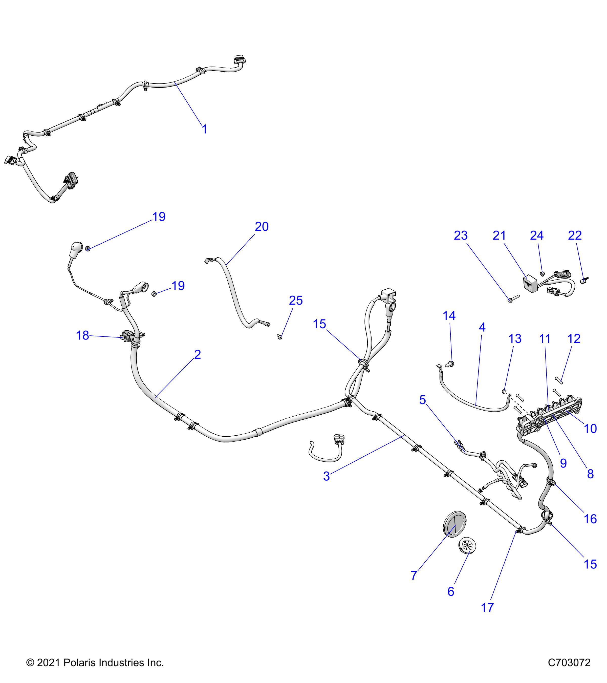 Foto diagrama Polaris que contem a peça 4017603