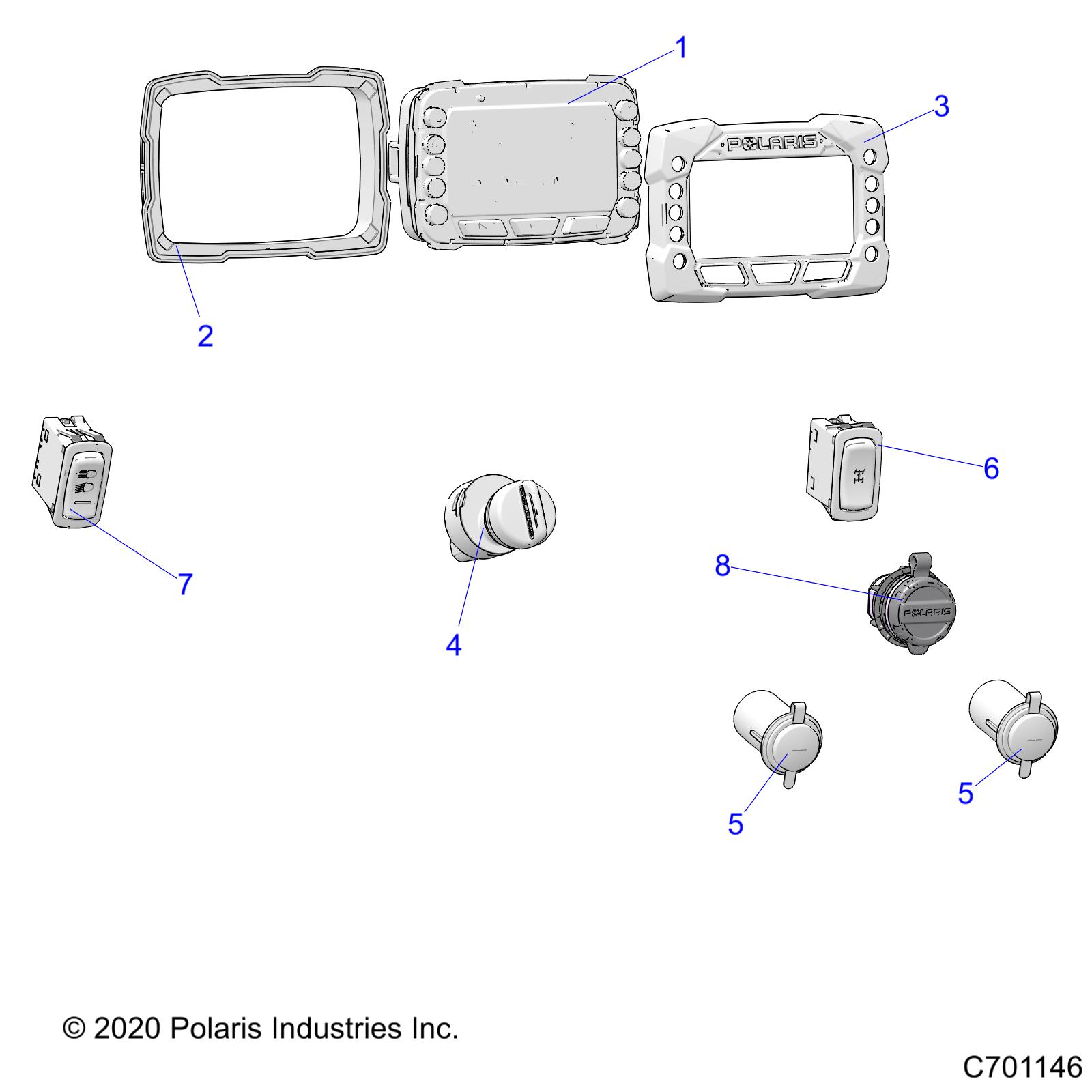 Part Number : 4015033 3 POSITION SEALED KEY SWITCH