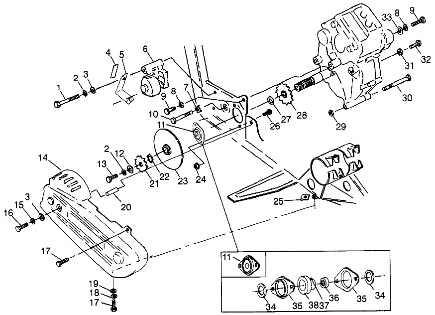 GEARCASE/BRAKE