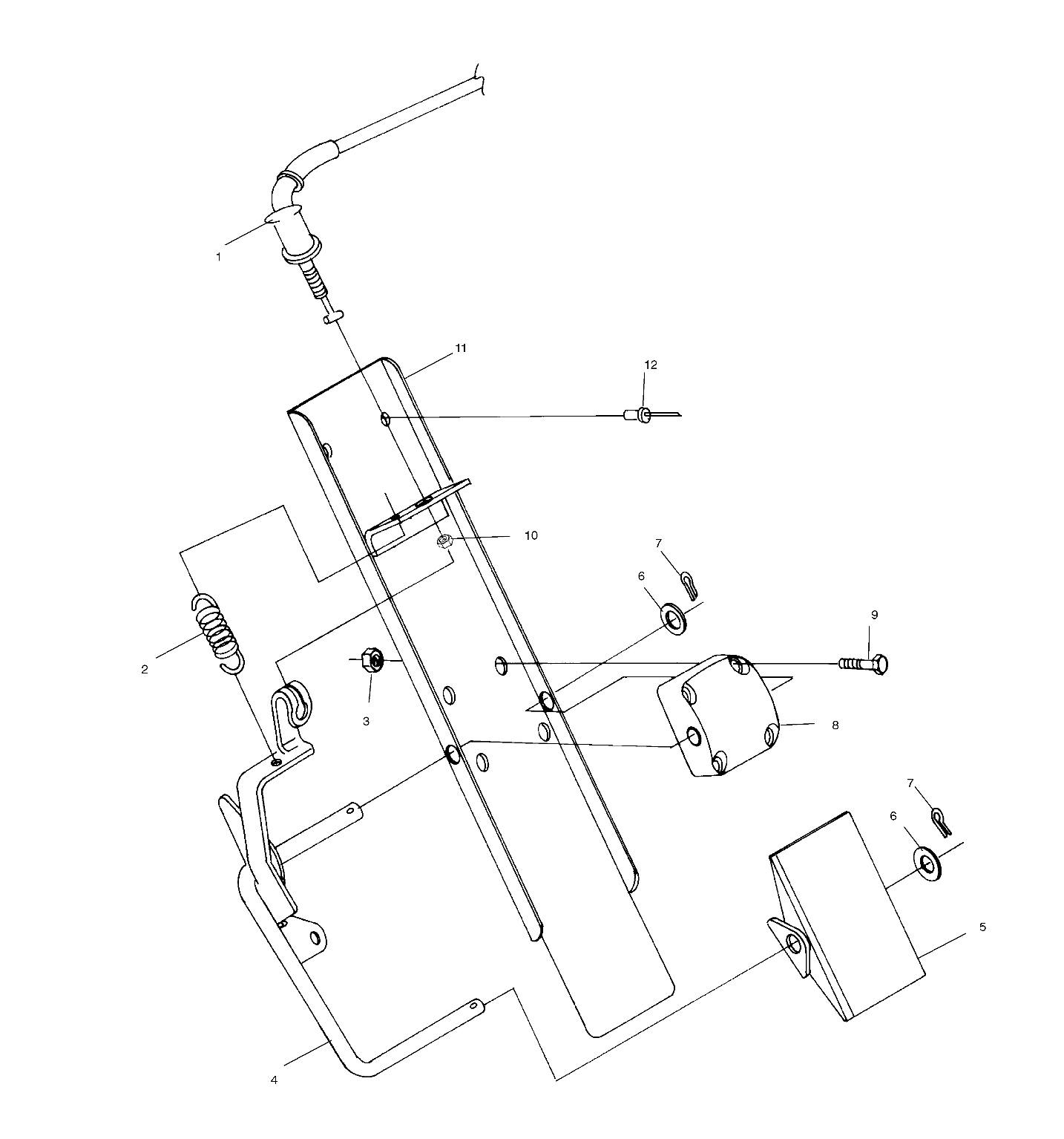 Part Number : 5242725-067 PEDAL THROTTLE BLK