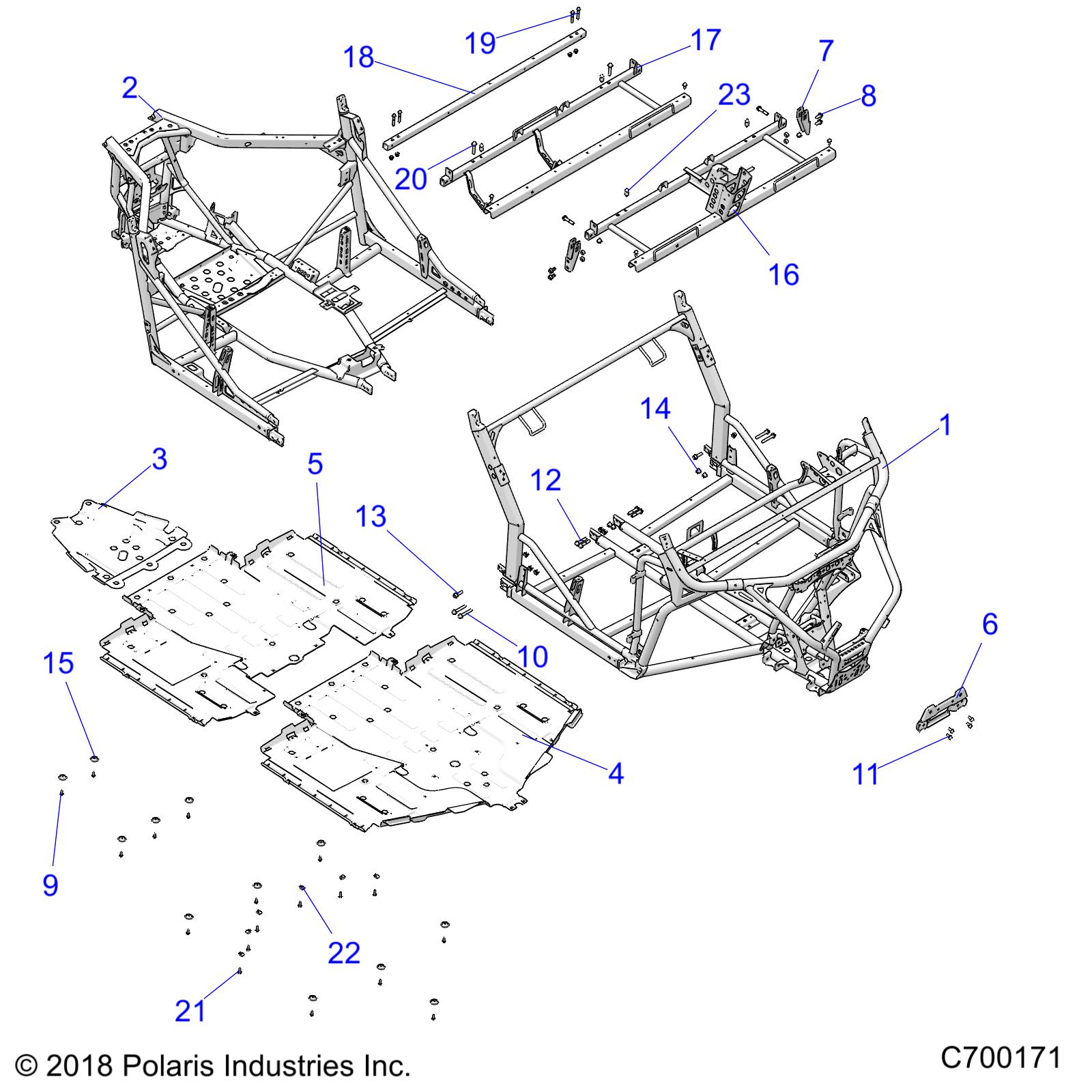 Part Number : 1024120-458 MAIN FRAME WELD  MATTE BLACK