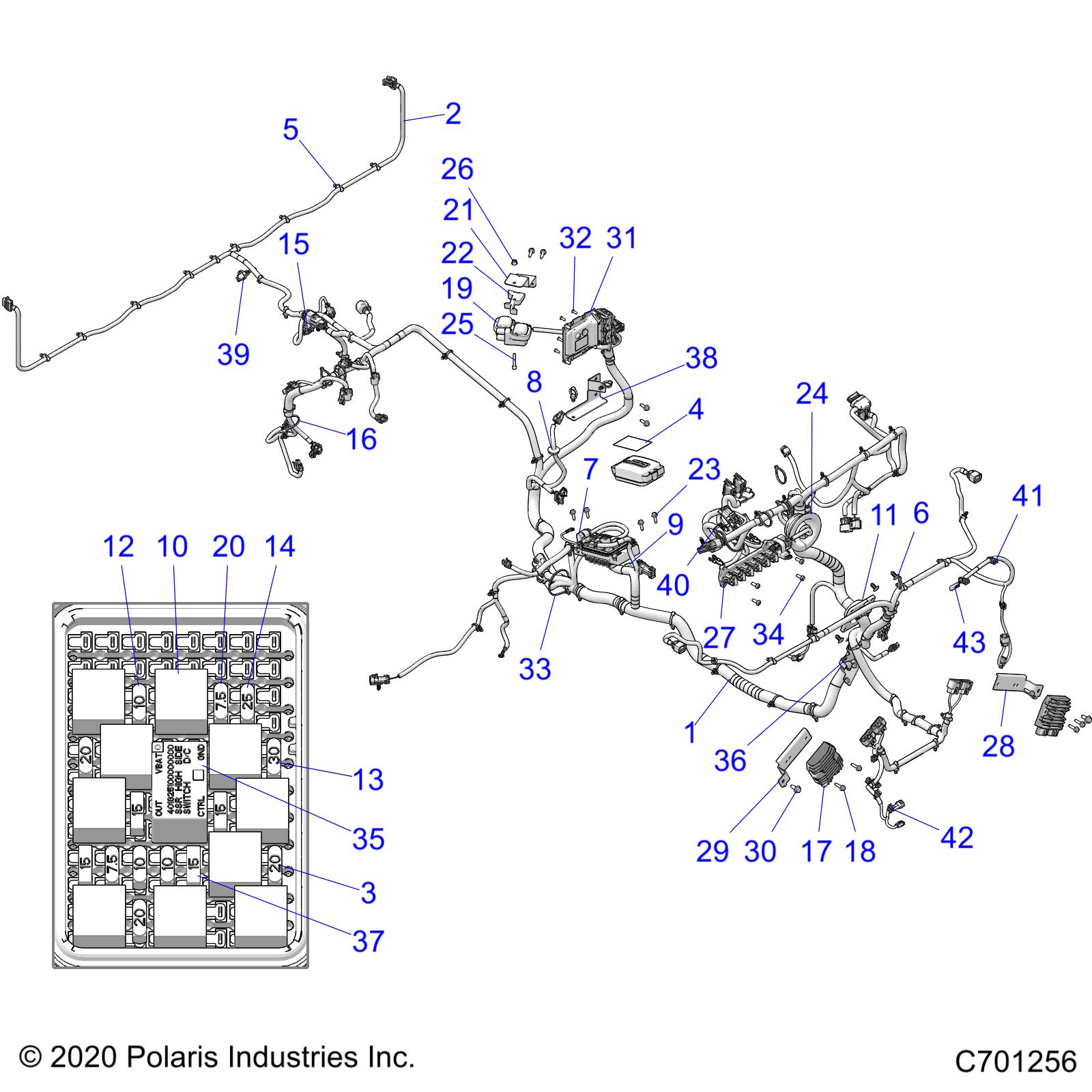 Part Number : 2415390 HARN-CHASSIS FO RGR