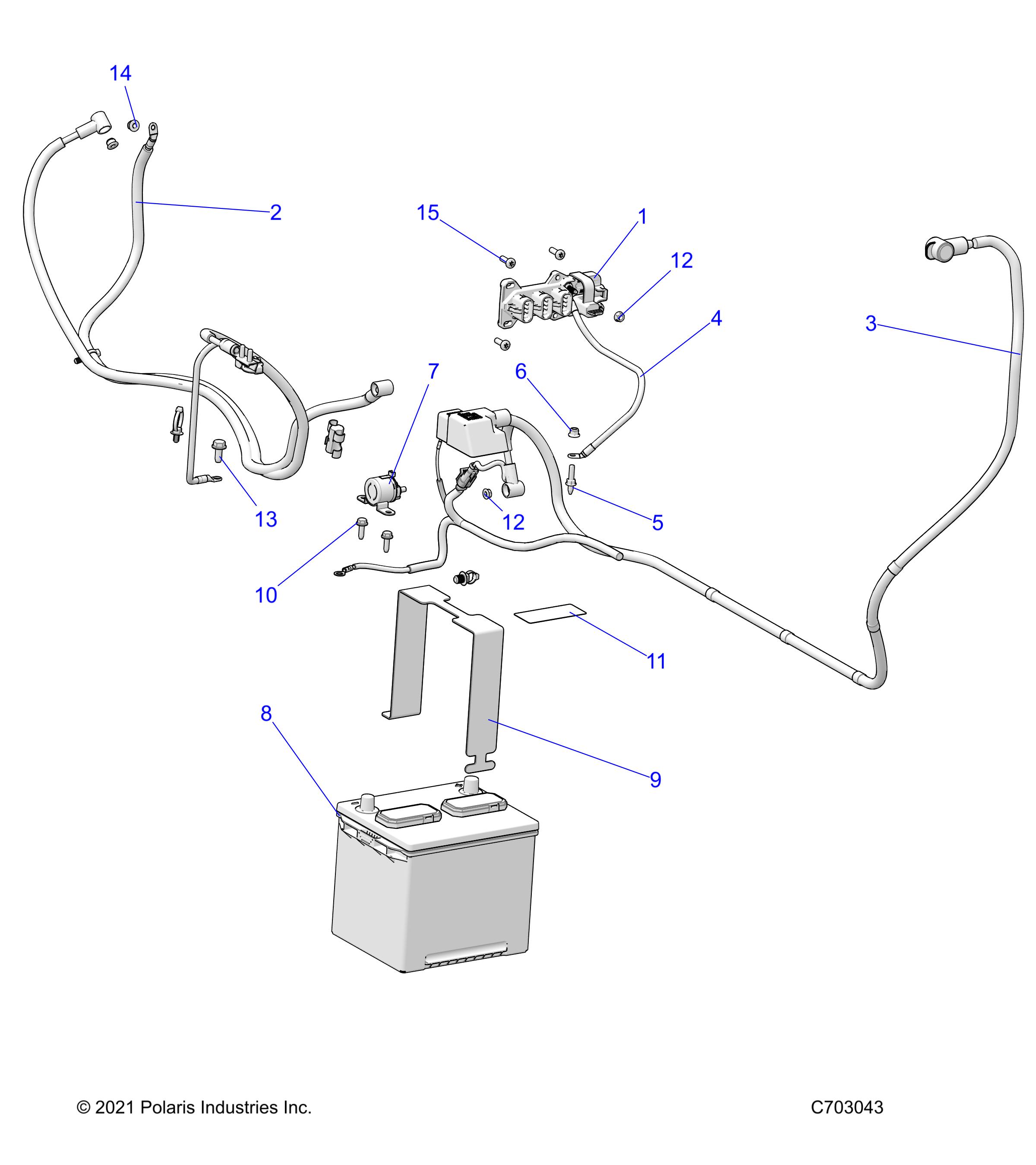 Part Number : 5257827 BRKT-BATTERY STRAP GALV