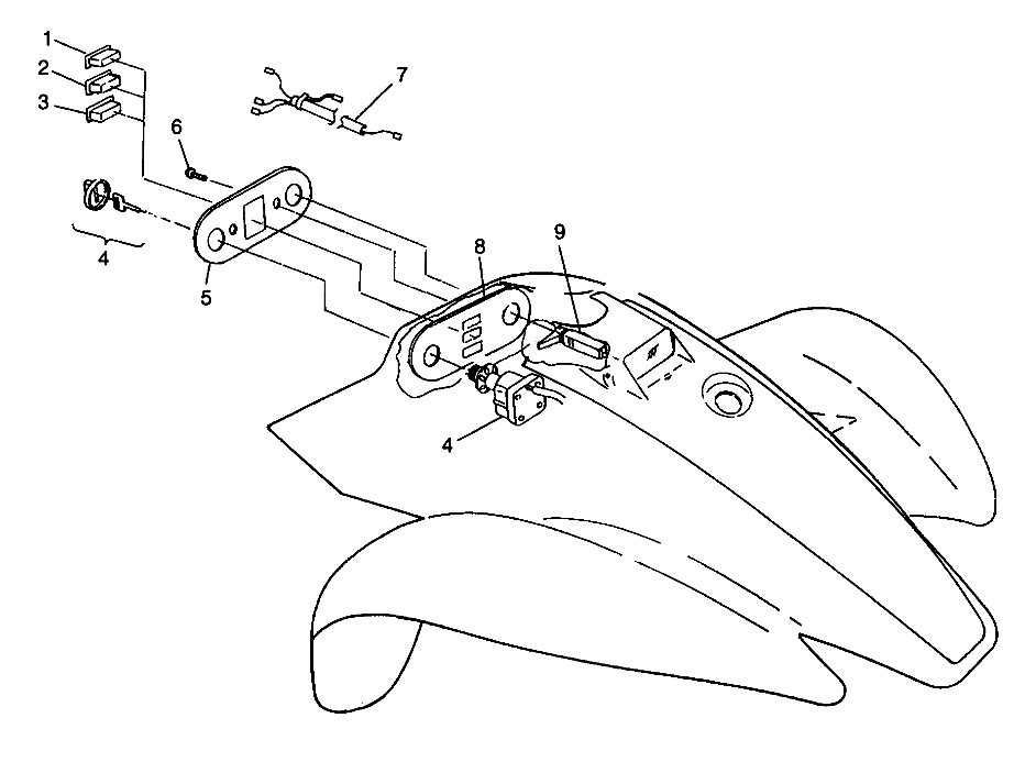 Foto diagrama Polaris que contem a peça 4040012