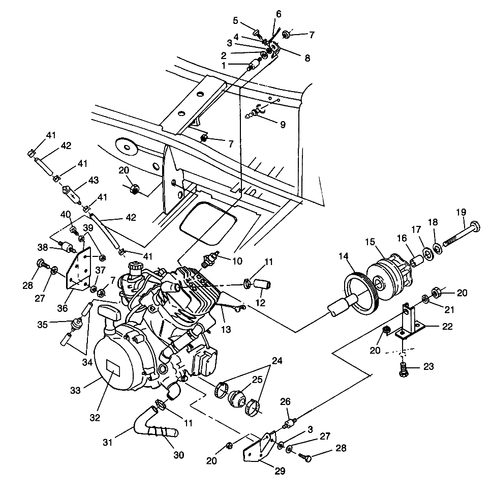 Foto diagrama Polaris que contem a peça 5411173