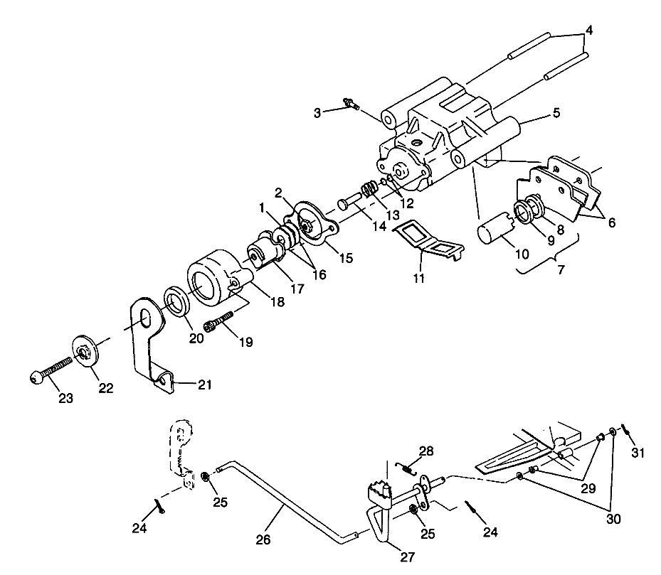 Foto diagrama Polaris que contem a peça 7542149