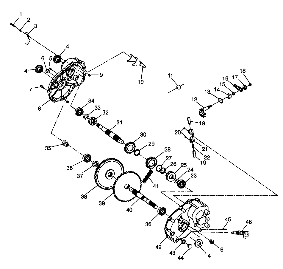 Foto diagrama Polaris que contem a peça 3233234