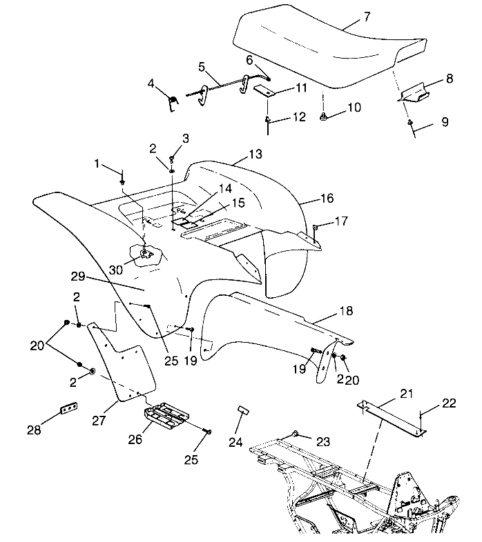 Part Number : 5411392 CAP SEATLATCH