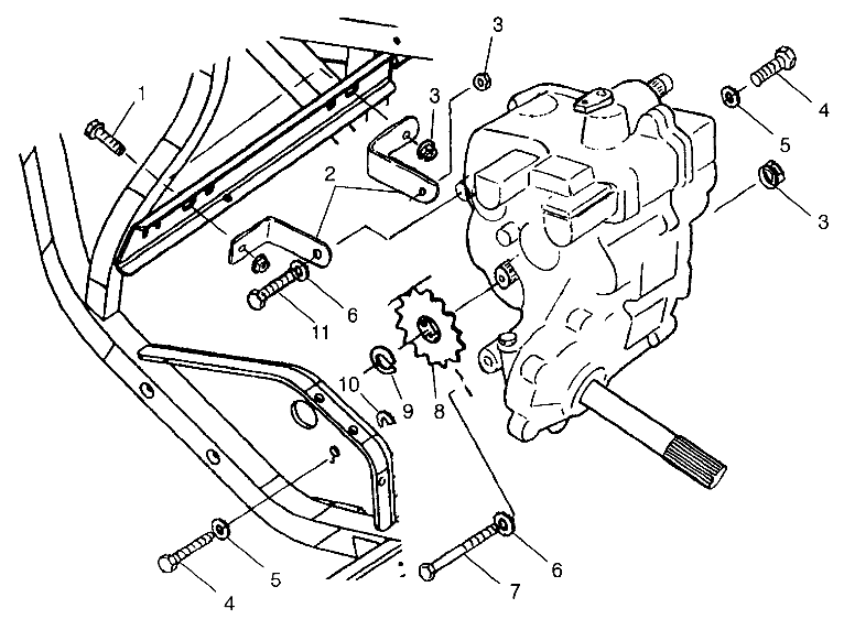 Part Number : 5242456-067 BRKT X MISSION MT BLK