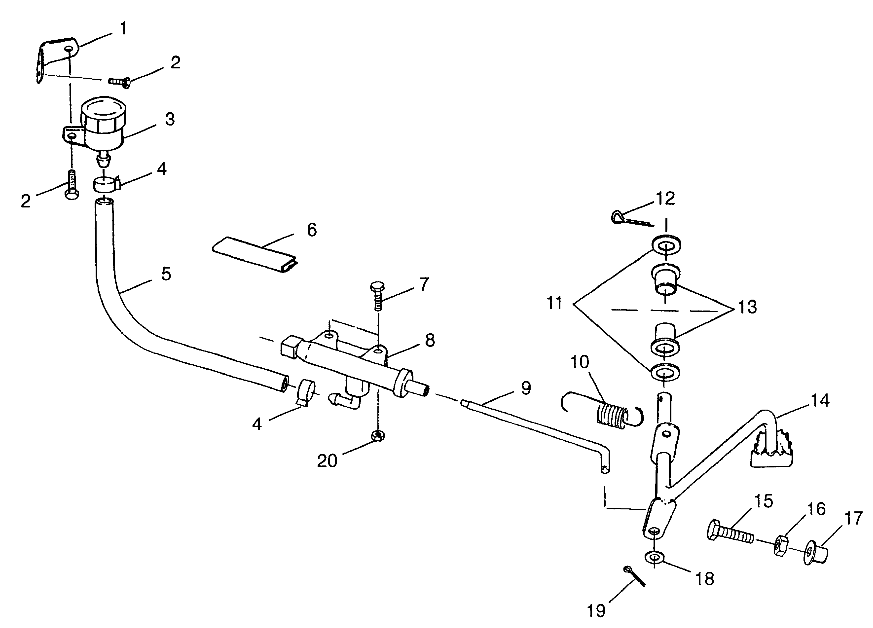 Part Number : 1930899 MASTER CYL.ASM FOOTBRAKE