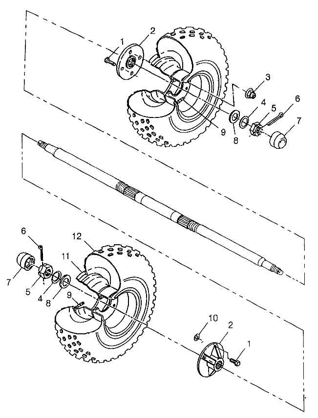 Part Number : 5131777 REAR WHEEL HUB