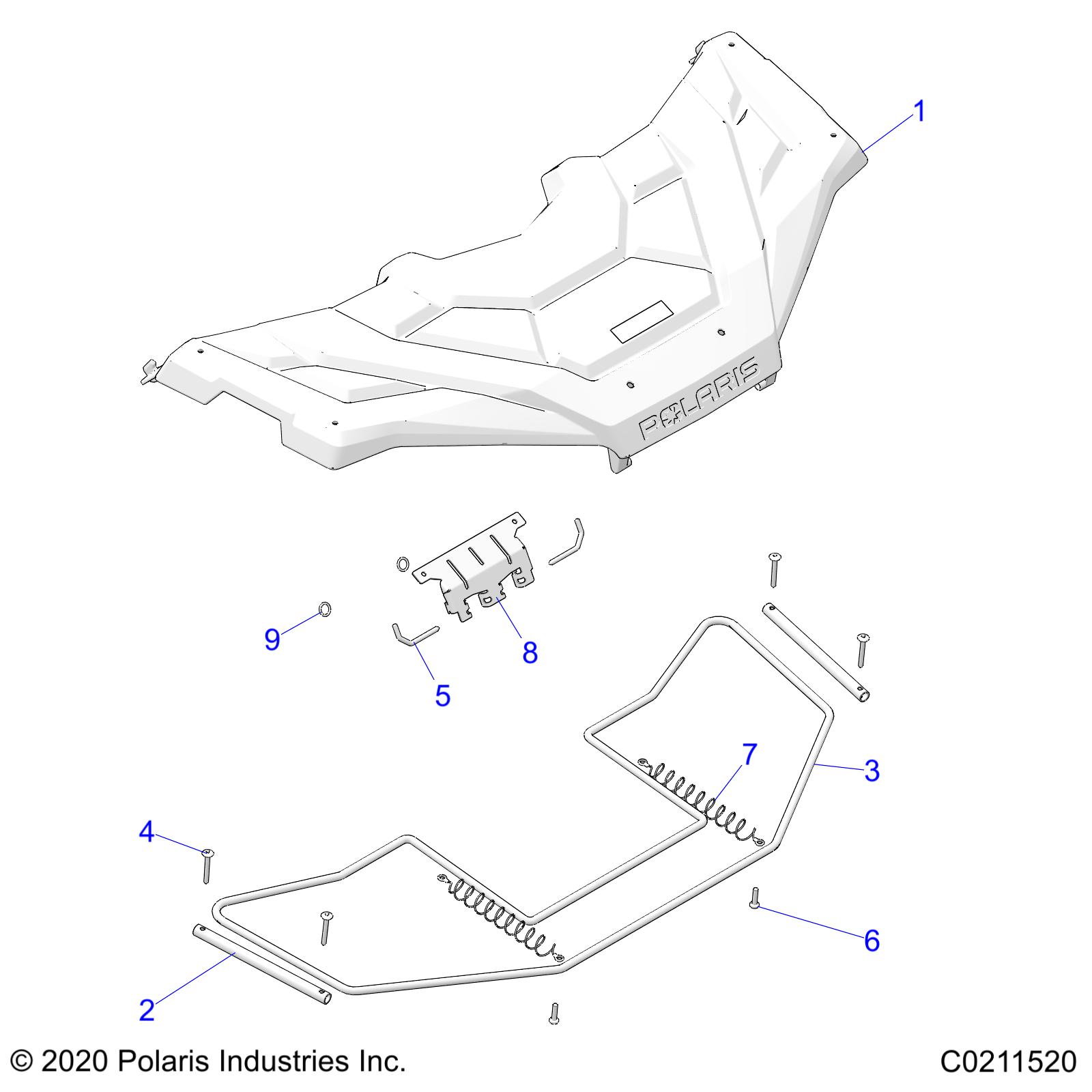 Part Number : 5271750-329 BRKT-SUPPORT RACK FRONT