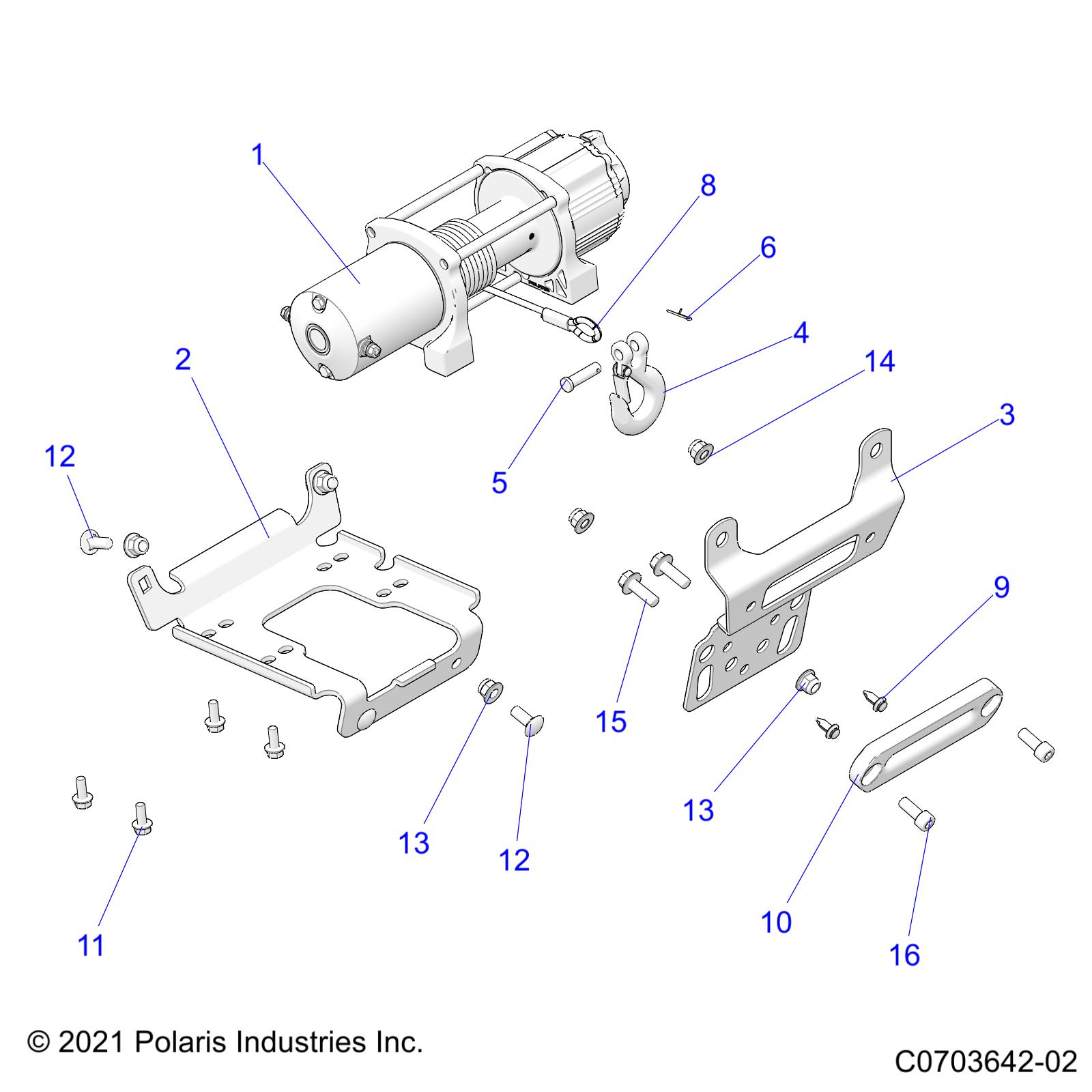 Part Number : 2205497 K-SVC HANDLE WINCH INT CAM