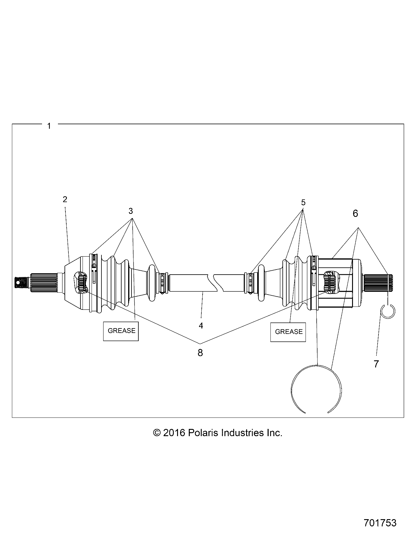 Foto diagrama Polaris que contem a peça 2203438
