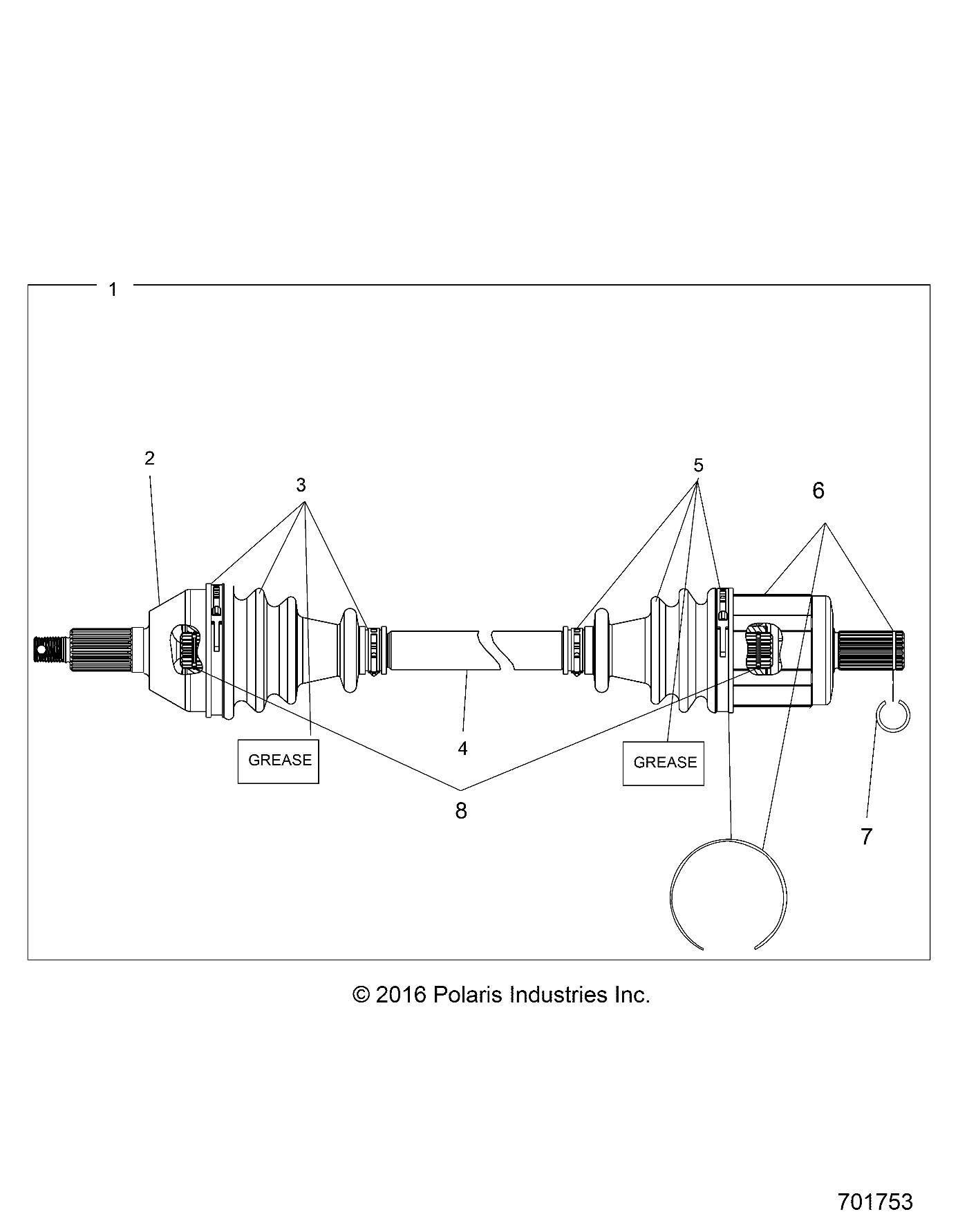 Part Number : 2203444 PLUNGING JOINT