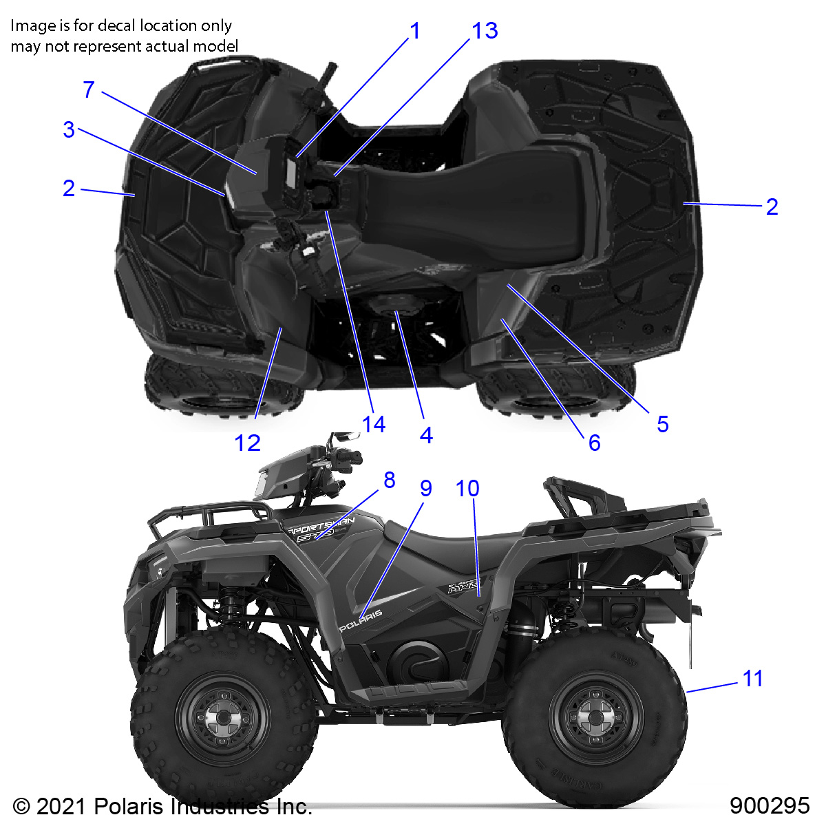 Foto diagrama Polaris que contem a peça 7183263