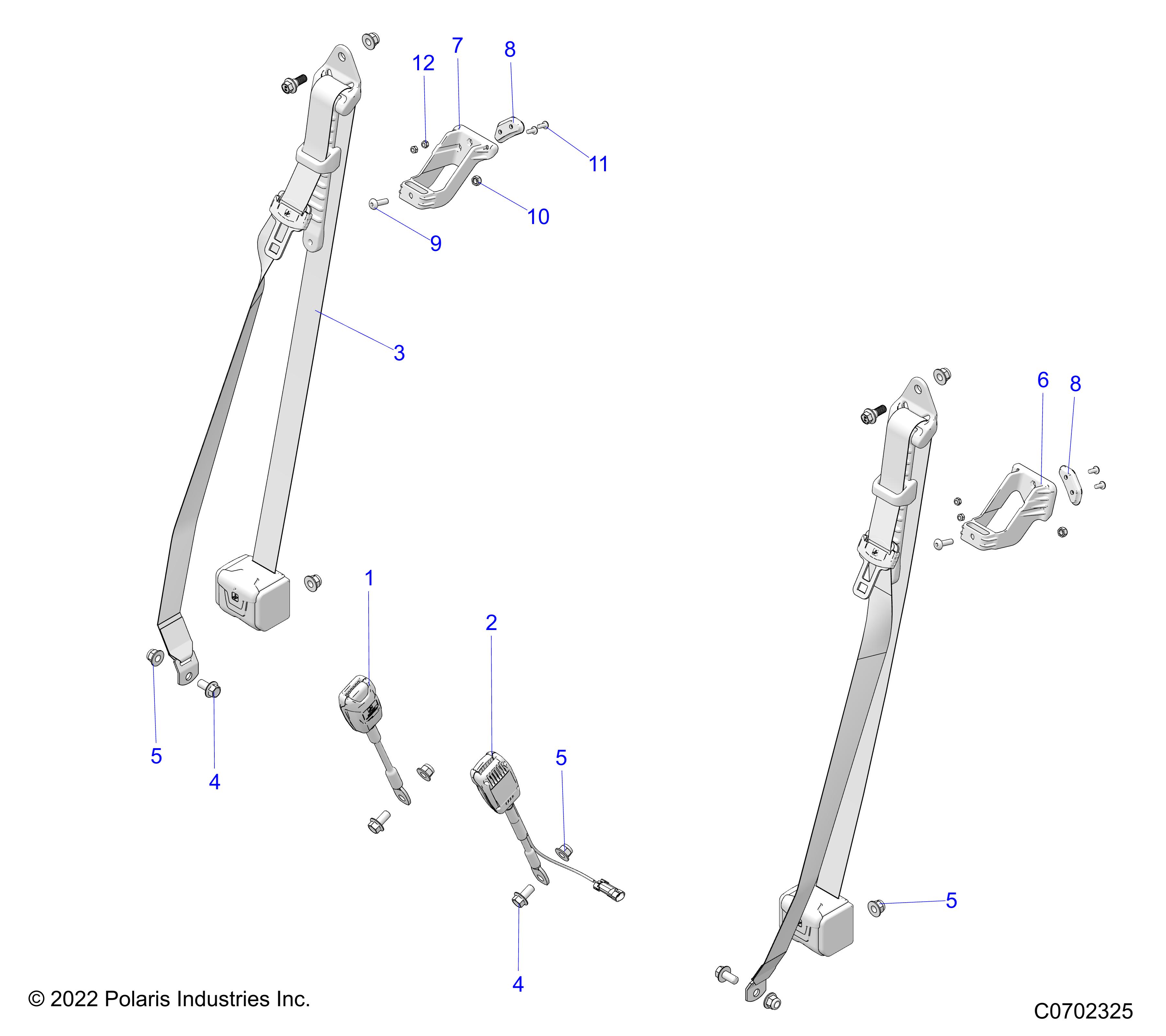 Part Number : 5454245-070 T-RAIL BRACKET  RIGHT  GLOSS B