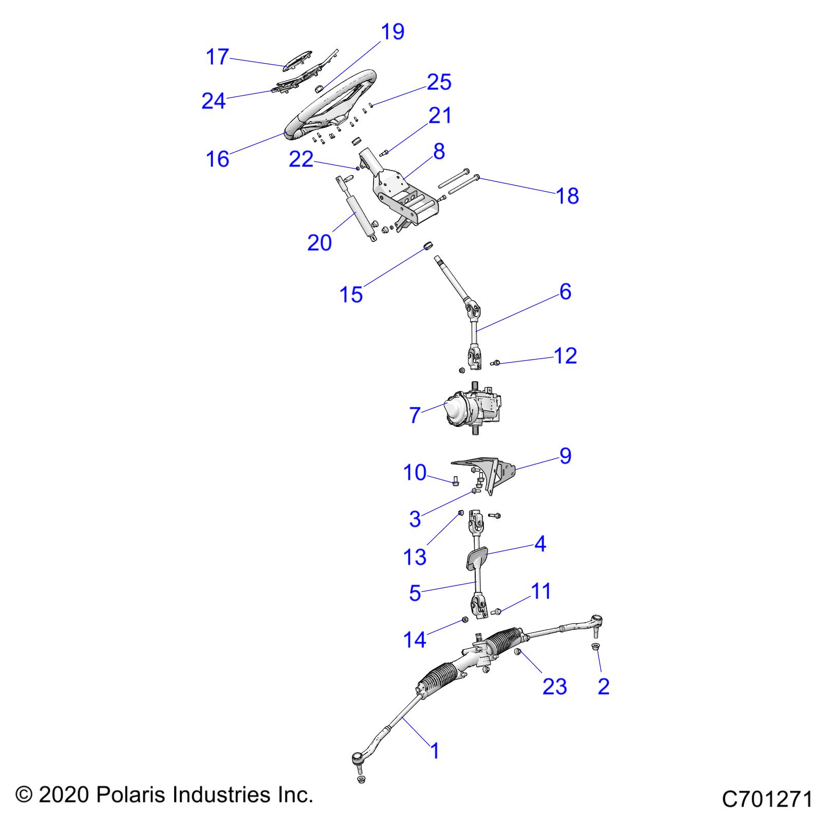 Part Number : 1823891 STEERING SHAFT  UPPER