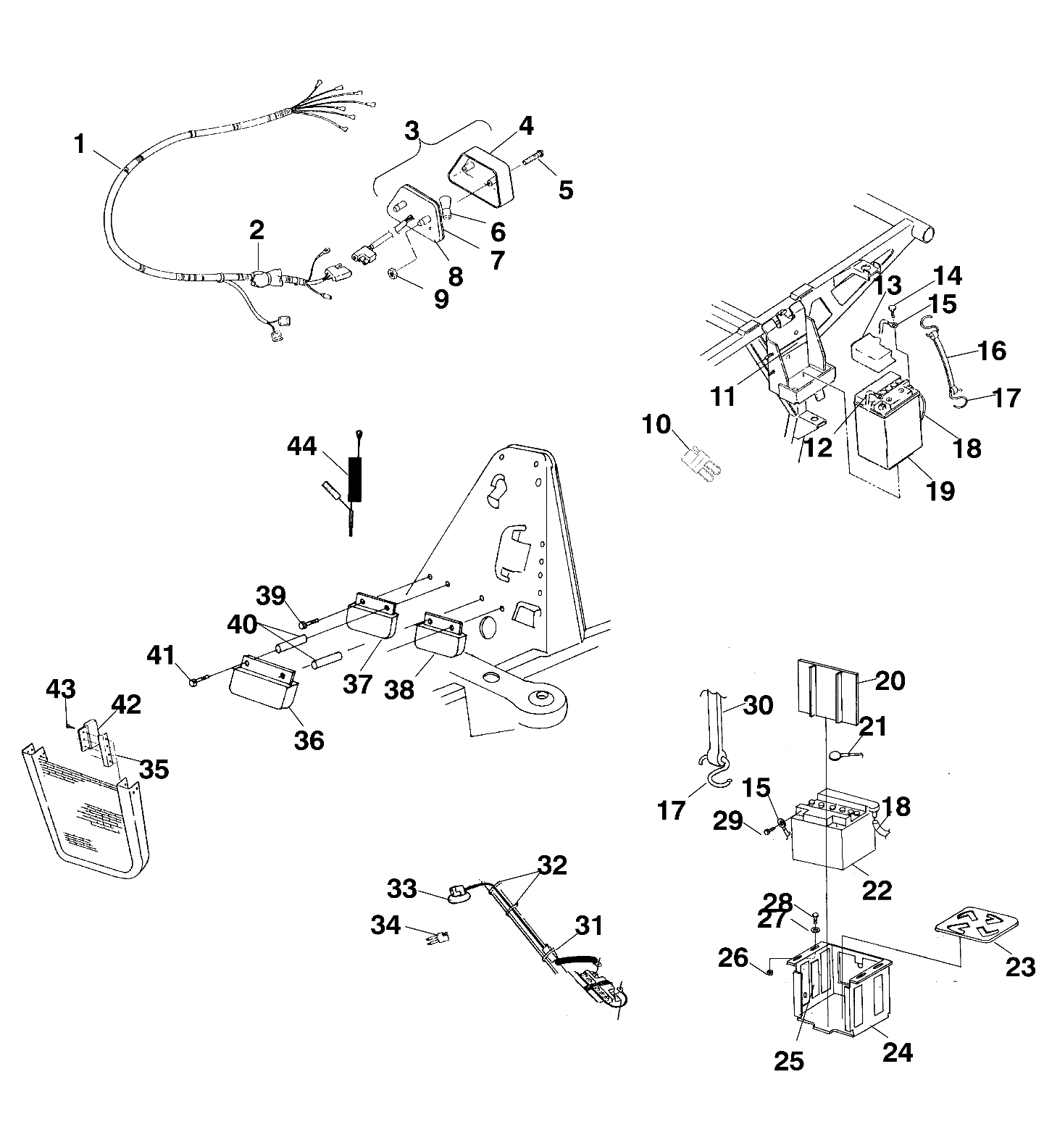 Part Number : 2200360 BOLT BATT KIT(LONG)