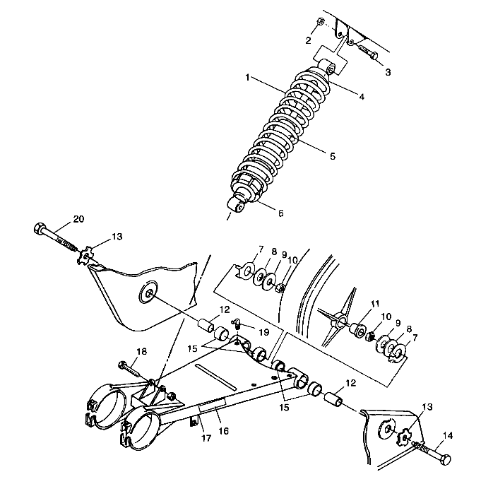 Foto diagrama Polaris que contem a peça 7512702