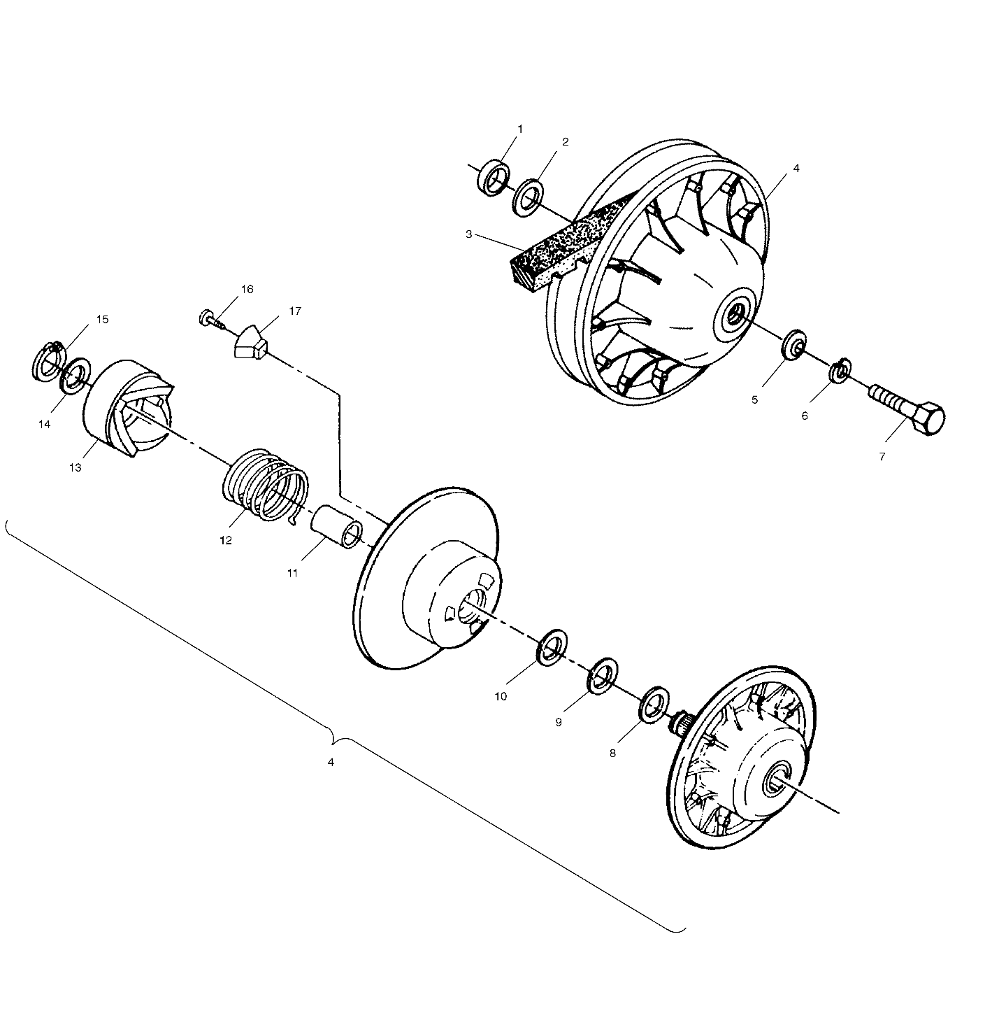 Foto diagrama Polaris que contem a peça 5010379