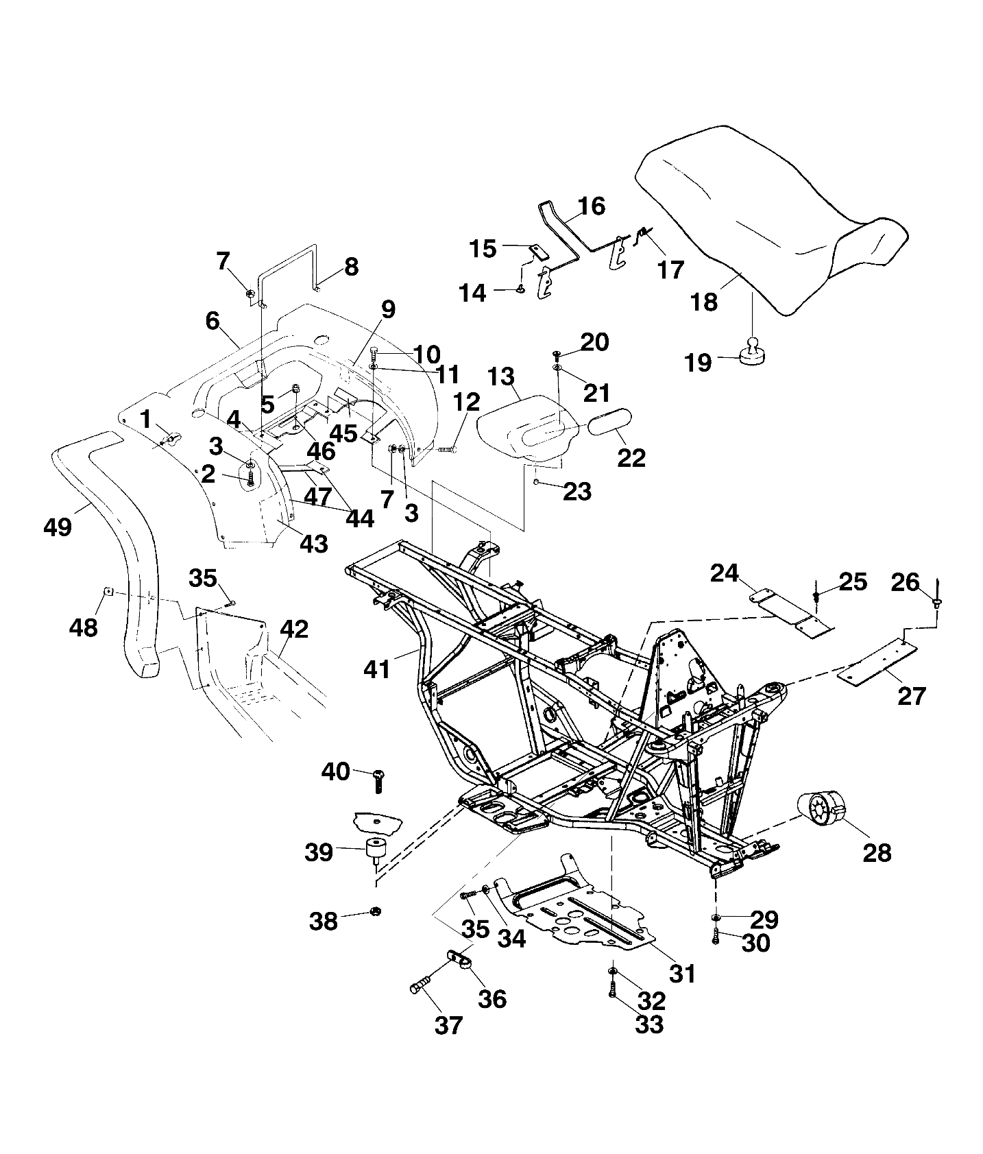 Part Number : 5432117-195 CAB REAR GEN 4 EB.GRN.