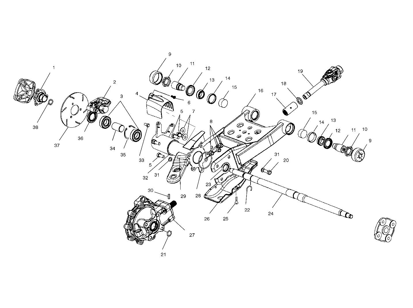 Part Number : 5131862 AXLE  REAR