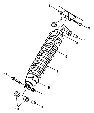 Part Number : 7041774 SHOCK-50MM GAS CH CLEVIS MNT