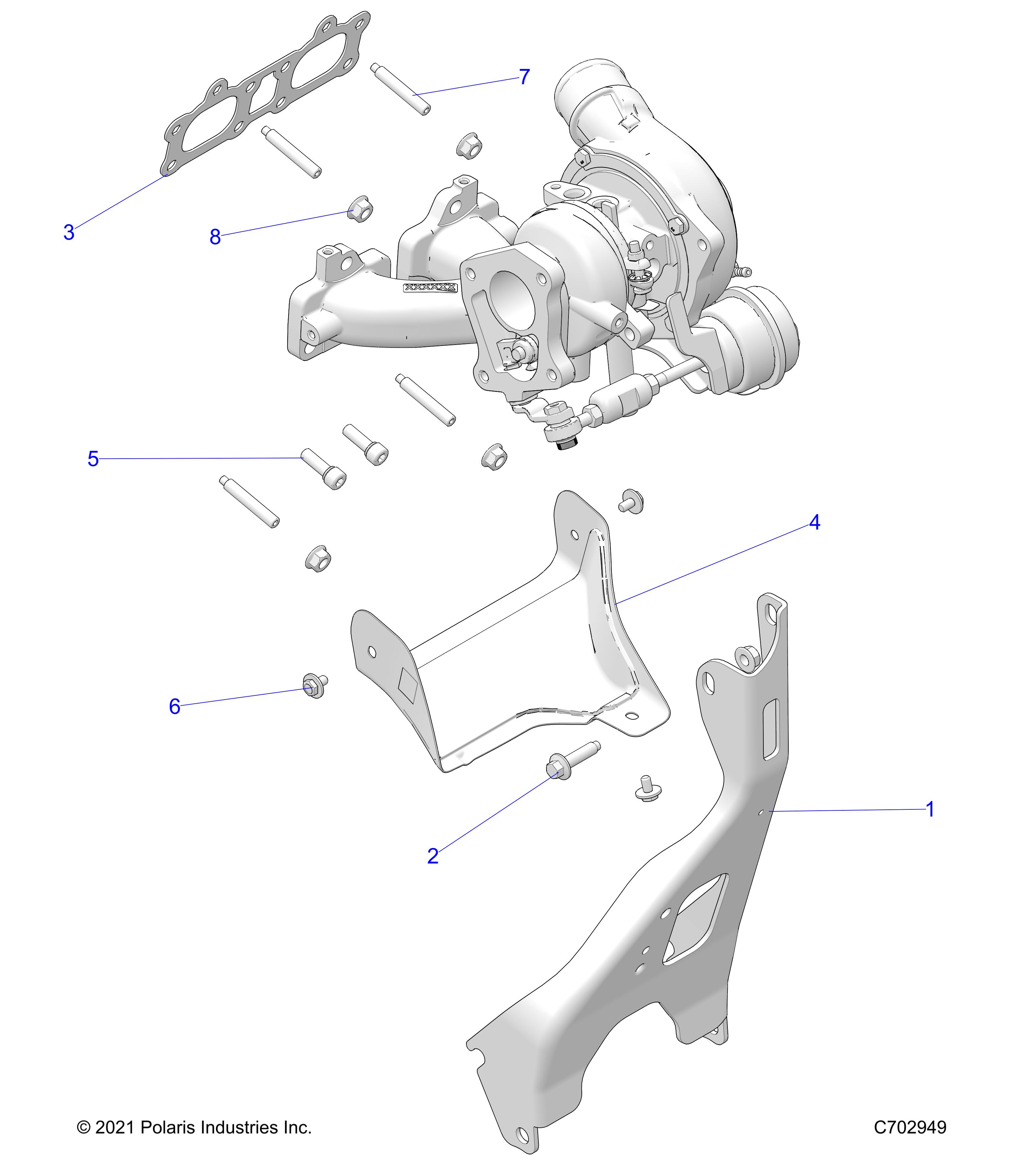 Foto diagrama Polaris que contem a peça 5266245