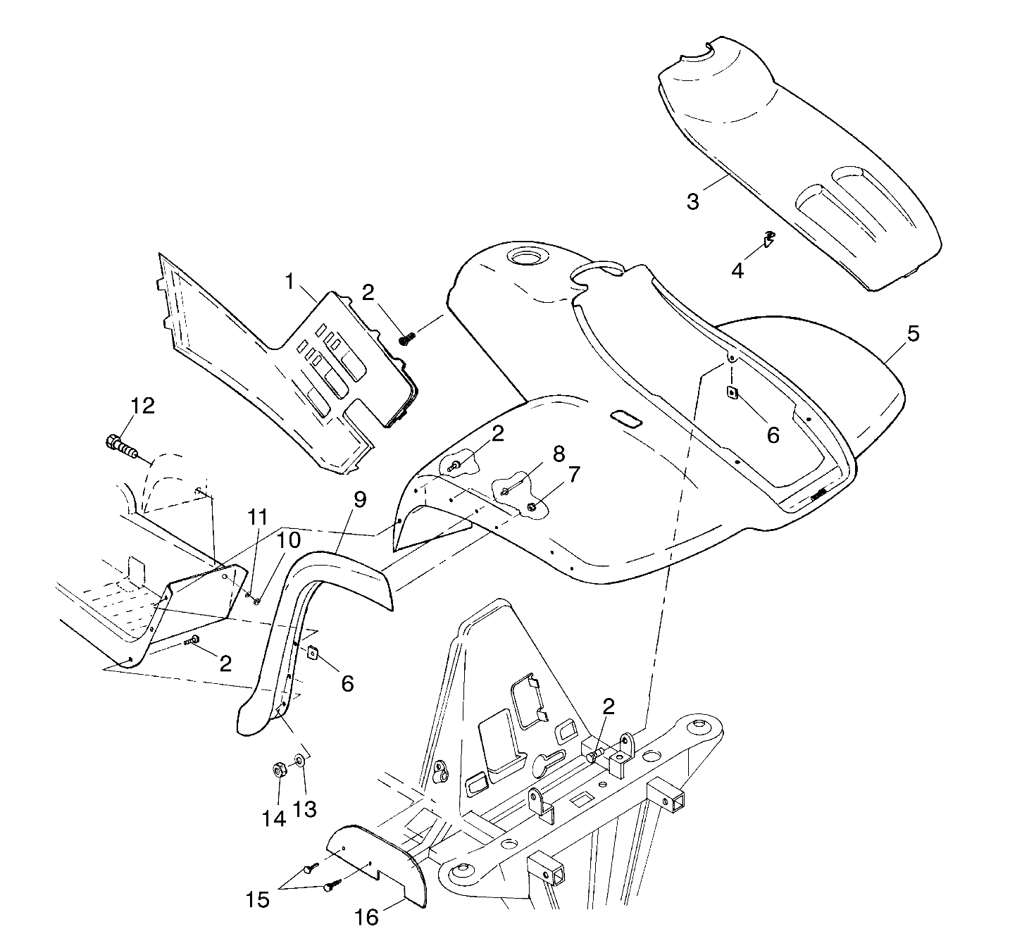 Foto diagrama Polaris que contem a peça 5431798