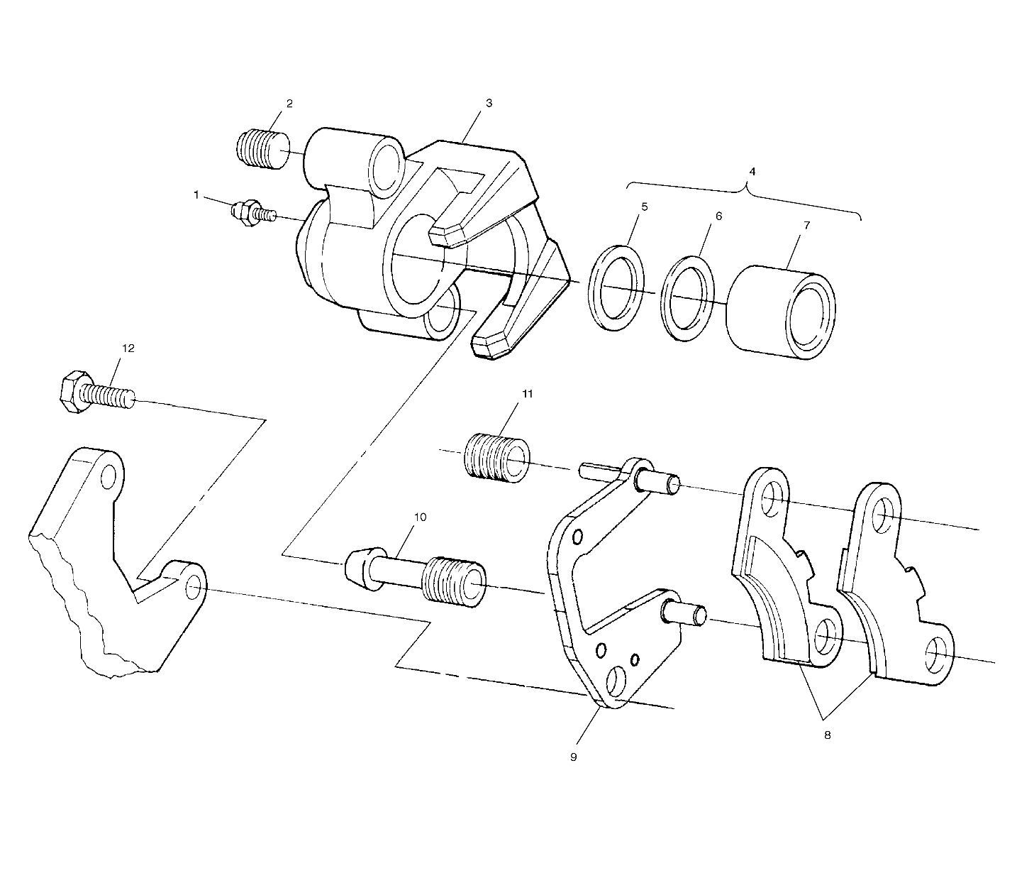 Part Number : 1910444 CALIPER ASM.BRAKEFR.LH.