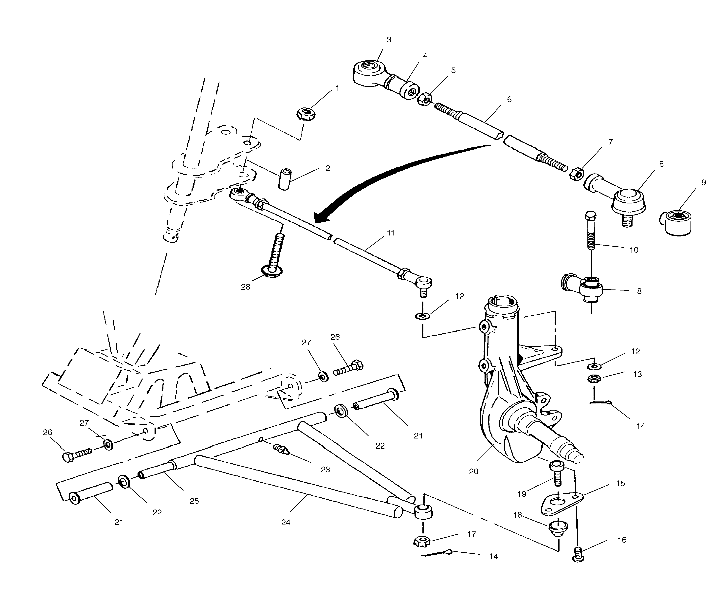 Foto diagrama Polaris que contem a peça 7061033