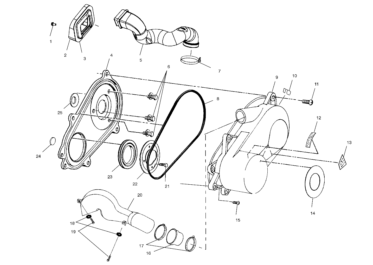 Foto diagrama Polaris que contem a peça 5432849