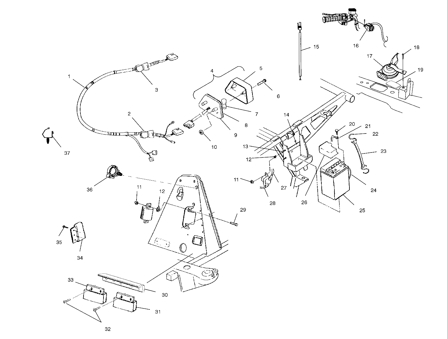 Foto diagrama Polaris que contem a peça 2460737