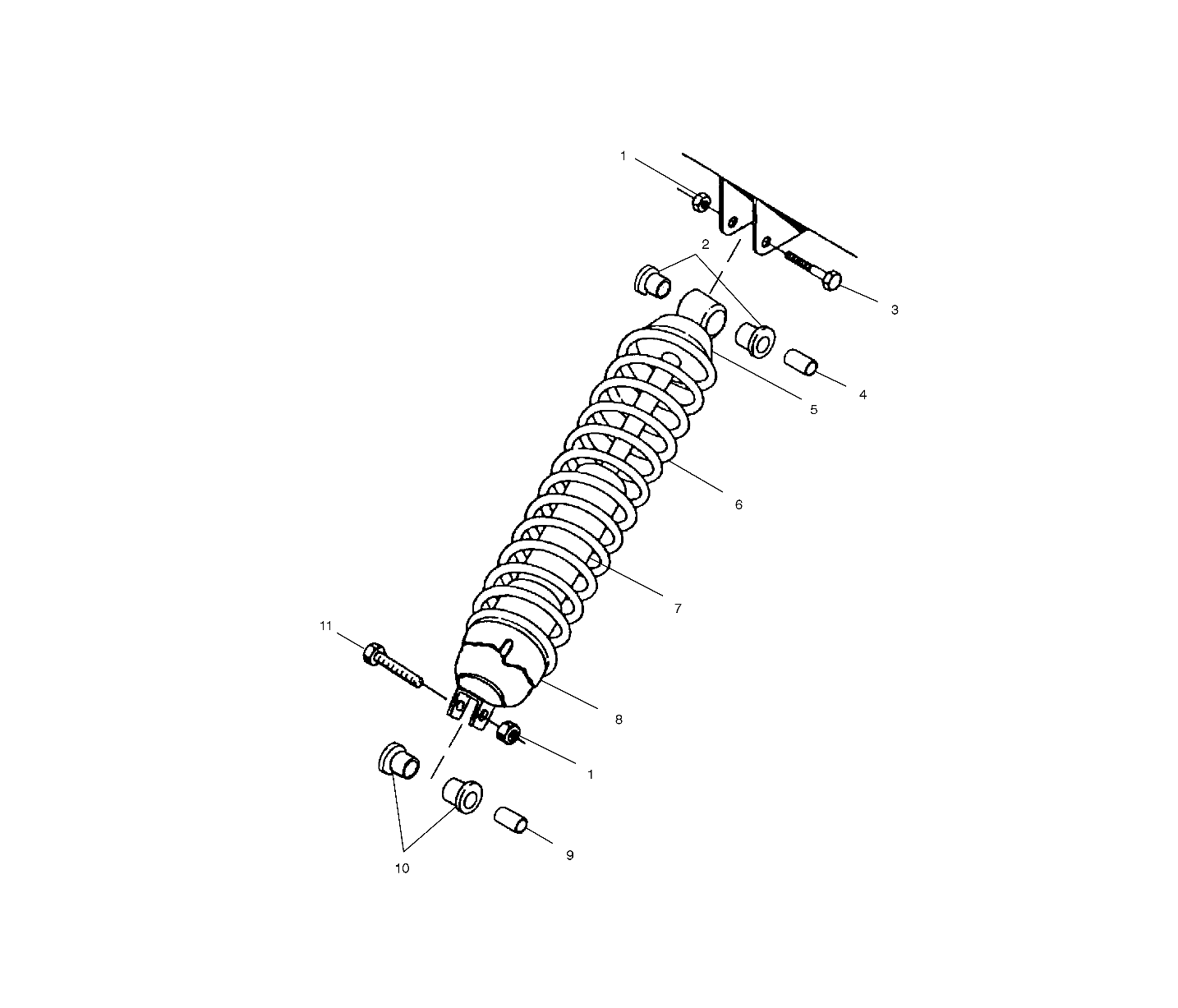 Foto diagrama Polaris que contem a peça 7041777-067