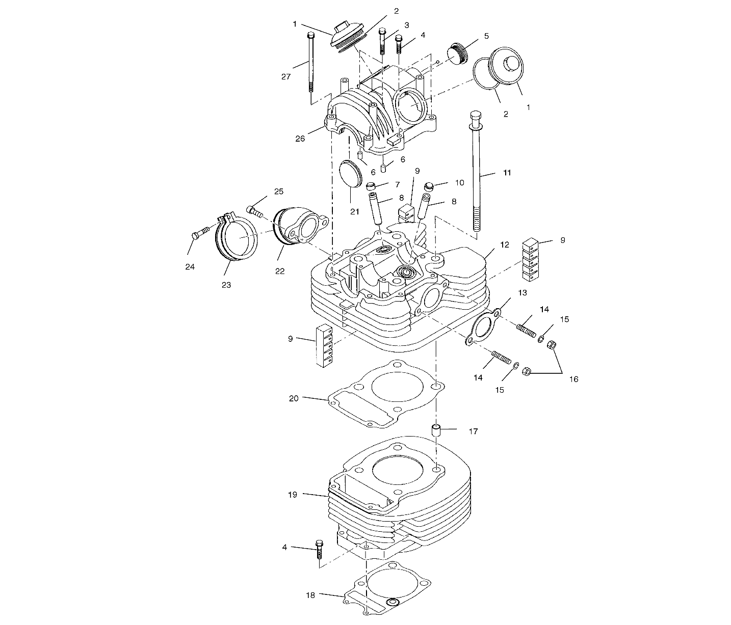 Foto diagrama Polaris que contem a peça 3086420