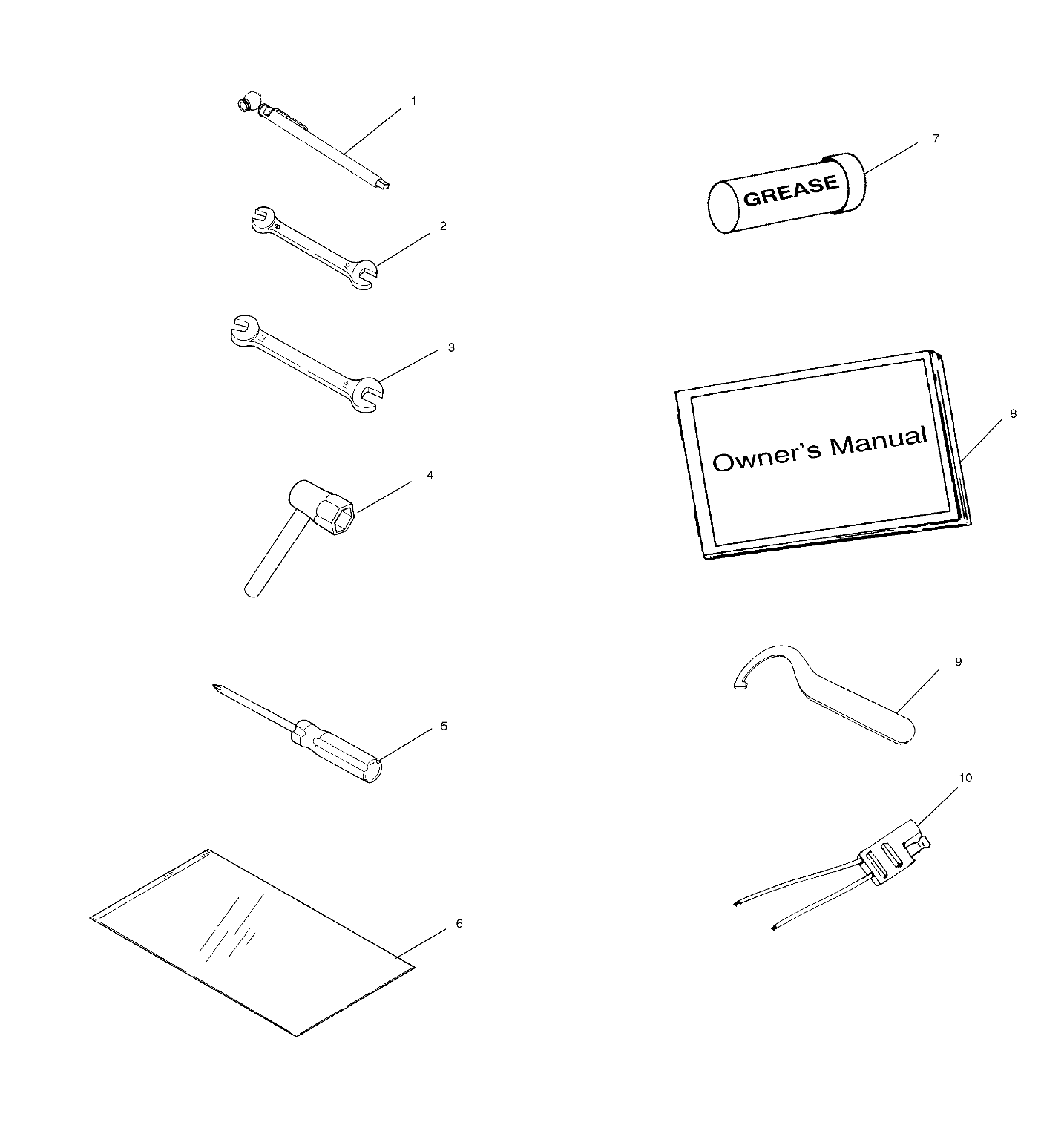 Foto diagrama Polaris que contem a peça 9915299