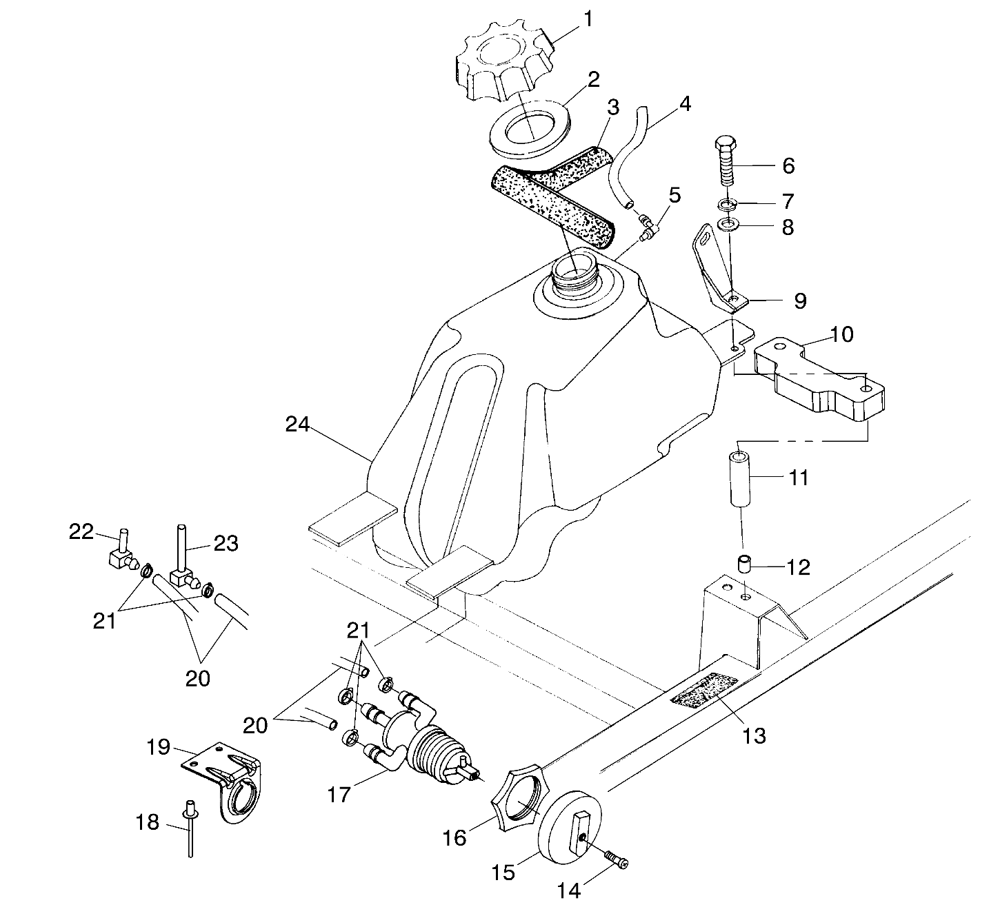 Part Number : 2520183 TANK-FUEL ASM.