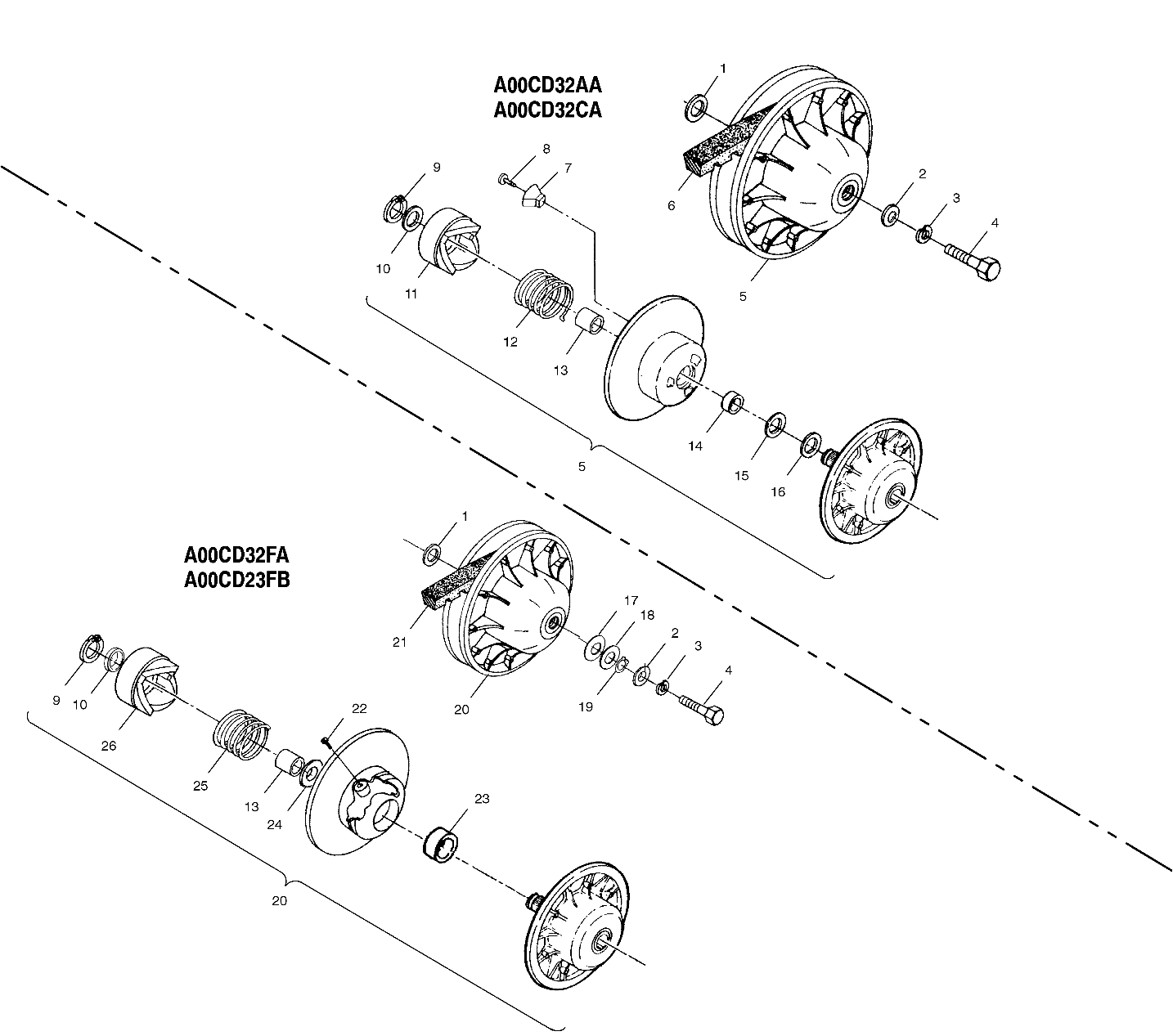 Foto diagrama Polaris que contem a peça 1321855