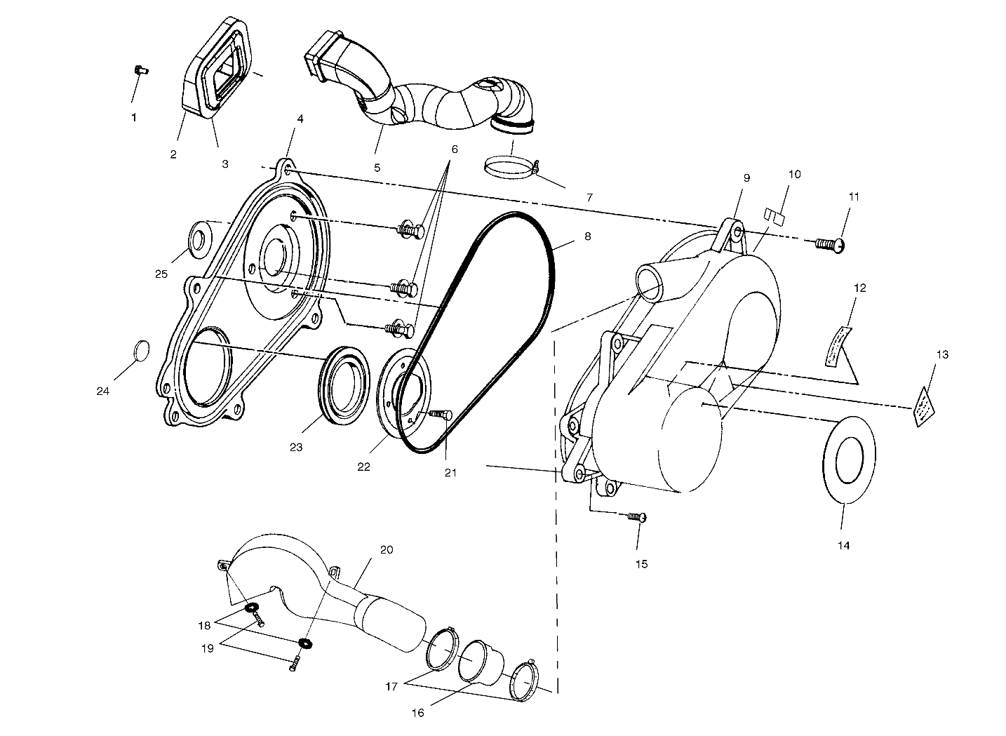 Part Number : 5411795 STOPPER-INNER CLUTCH COVER