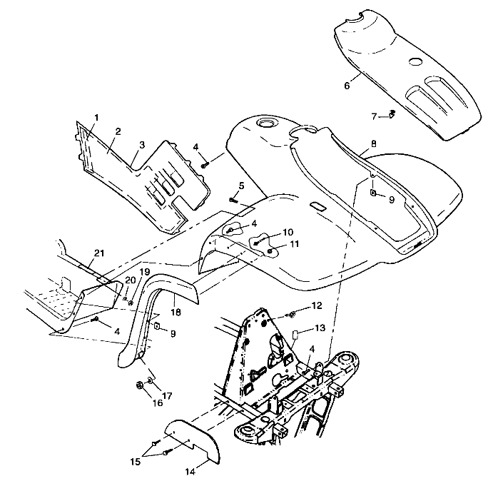 Part Number : 2631990-195 CAB FRONT GREEN