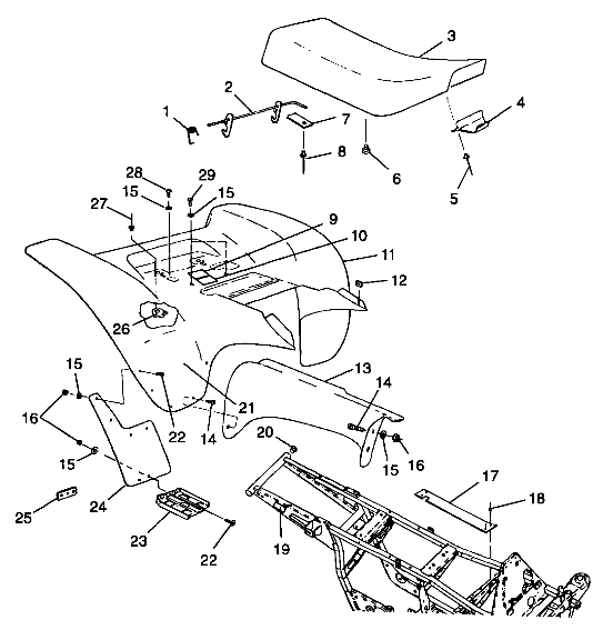 Part Number : 2682430-053 SEAT MED YELLOW