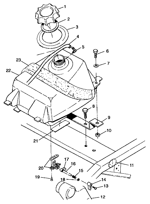 Part Number : 1240049 TANK FUEL W/ VALVE